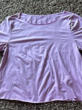 Women's Light Purple Short Sleeve Top